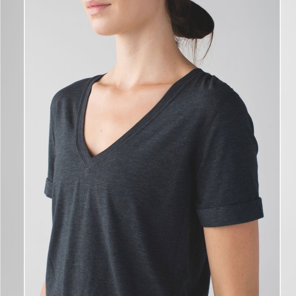 Lululemon Love Tee II Heathered Black